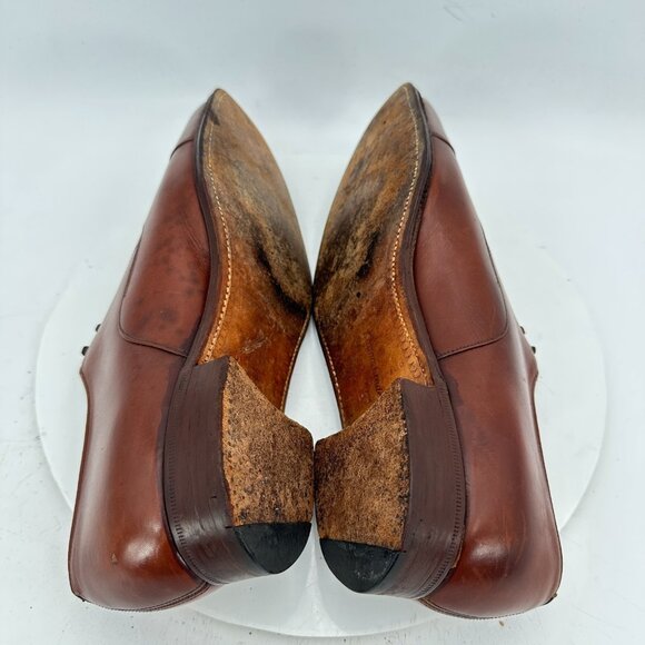 Church's Custom Grade Men Size 10.5D Brown Leather Cap Toe Oxford Dress Shoes - Picture 6 of 12